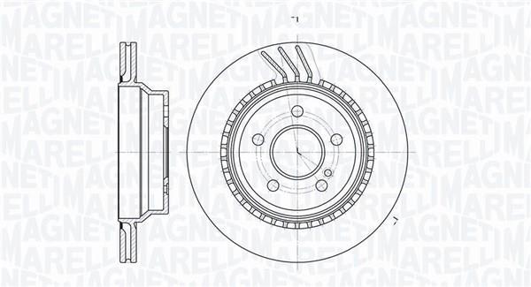 Discos de travão MAGNETI MARELLI ref. 361302040812