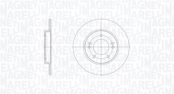 Disques de frein MAGNETI MARELLI 361302040825