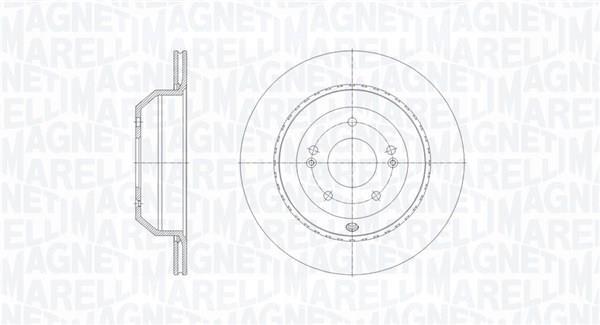 Disques de frein MAGNETI MARELLI ref. 361302040826