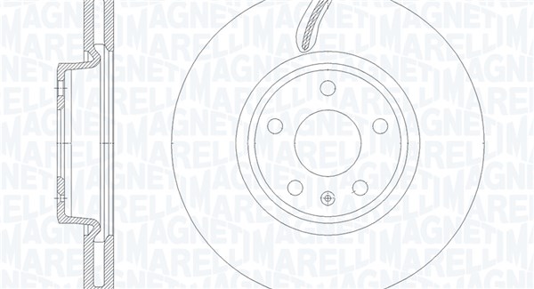 Disques de frein MAGNETI MARELLI ref. 361302040847