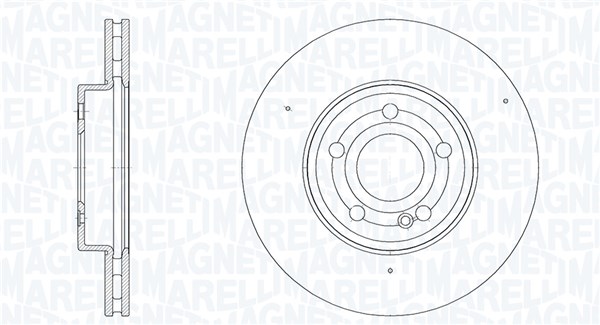 Disques de frein MAGNETI MARELLI ref. 361302040867