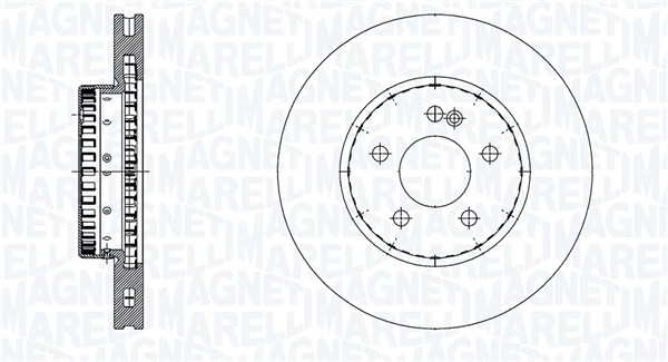 Disques de frein MAGNETI MARELLI 361302040887