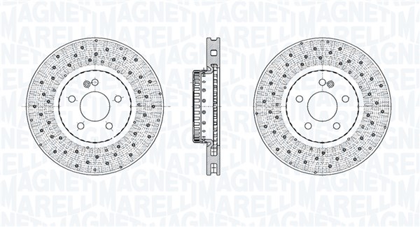 Discos de travão MAGNETI MARELLI 361302040889