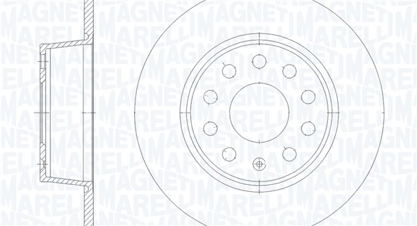 Disques de frein MAGNETI MARELLI 361302040890