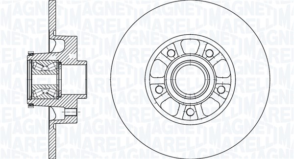 Disques de frein MAGNETI MARELLI 361302040892