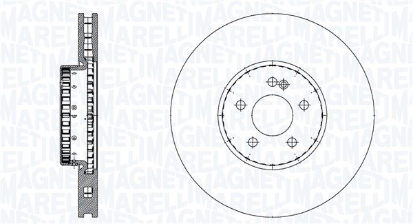 Discos de travão MAGNETI MARELLI 361302040895