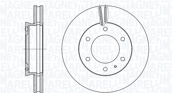 Disques de frein MAGNETI MARELLI 361302040897
