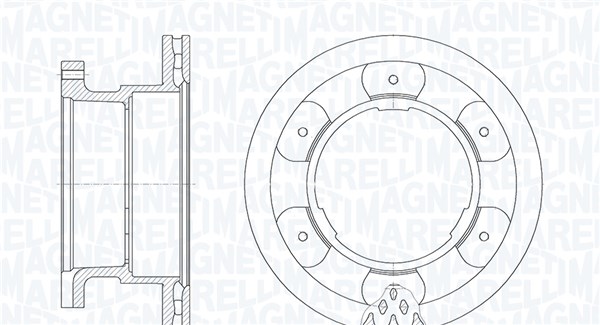 Disques de frein MAGNETI MARELLI 361302040902