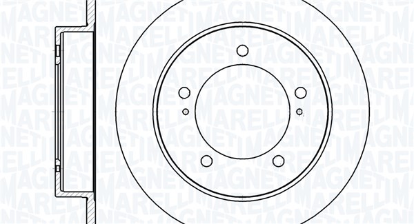 Discos de freno MAGNETI MARELLI ref. 361302040907