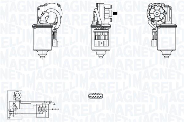 Motor del limpiaparabrisas MAGNETI MARELLI ref. 064300414010