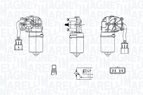 Motor del limpiaparabrisas MAGNETI MARELLI ref. 064375900010