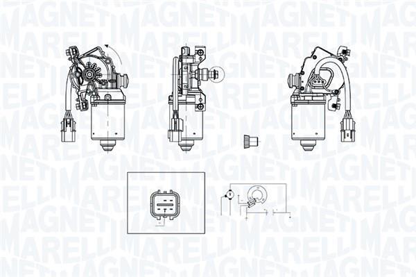 Motor del limpiaparabrisas MAGNETI MARELLI ref. 064379000010
