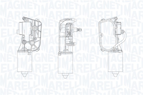 Moteur d'essuie-glace MAGNETI MARELLI ref. 064380600010