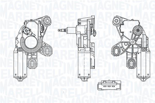 Motor del limpiaparabrisas MAGNETI MARELLI ref. 064071900010