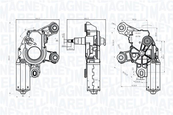 Motor del limpiaparabrisas MAGNETI MARELLI ref. 064072500010