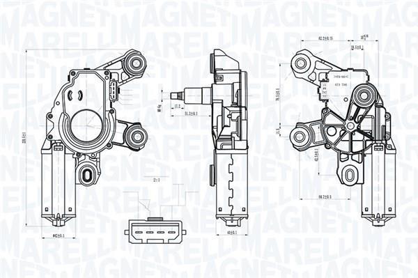 Motor del limpiaparabrisas MAGNETI MARELLI ref. 064072600010