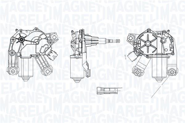 Motor del limpiaparabrisas MAGNETI MARELLI ref. 064072700010
