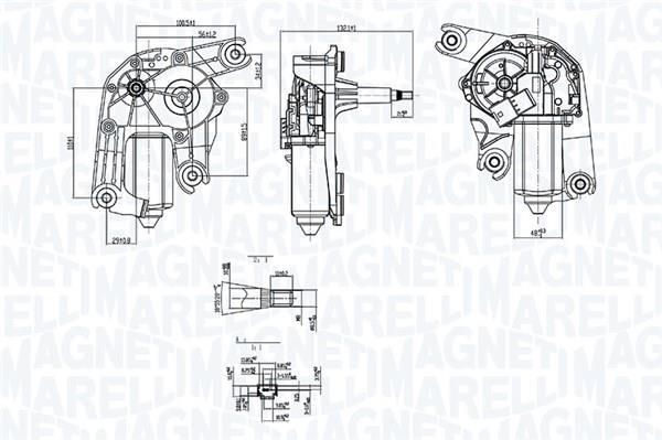 Motor del limpiaparabrisas MAGNETI MARELLI ref. 064074000010