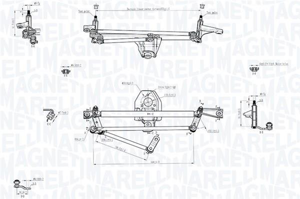 Tringlerie d'essuie-glace MAGNETI MARELLI ref. 085570707010