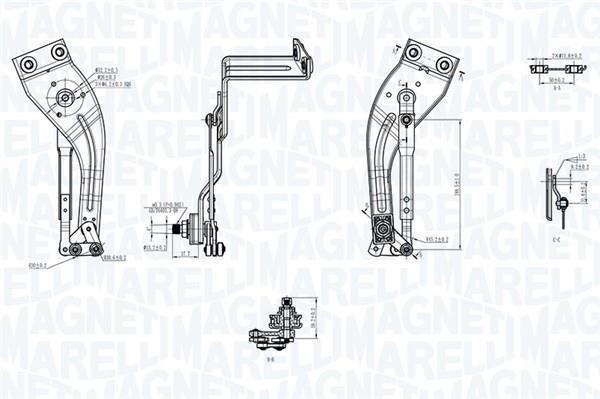 Varillaje de limpiaparabrisas MAGNETI MARELLI ref. 085570712010
