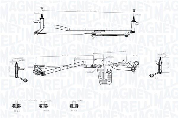 Tringlerie d'essuie-glace MAGNETI MARELLI 085570724010