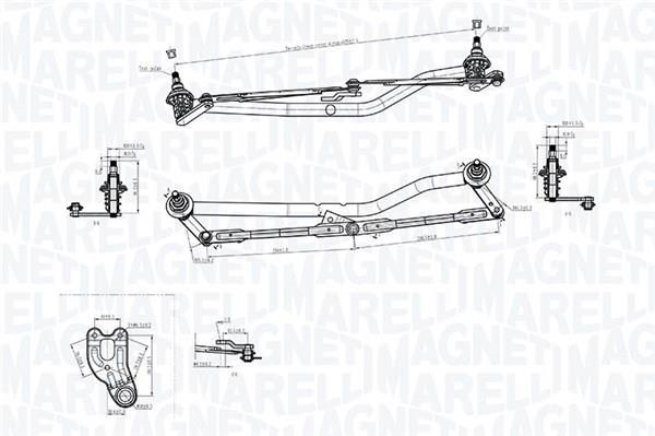 Tringlerie d'essuie-glace MAGNETI MARELLI ref. 085570787010