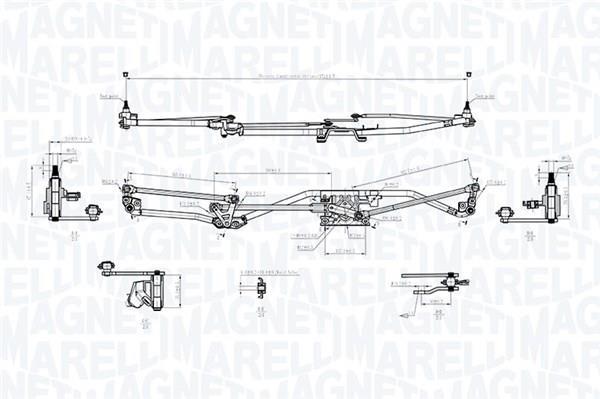 Tringlerie d'essuie-glace MAGNETI MARELLI ref. 085570732010