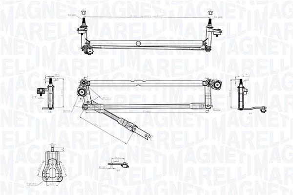 Varillaje de limpiaparabrisas MAGNETI MARELLI ref. 085570748010