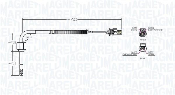 Sensor, temperatura gas de escape MAGNETI MARELLI ref. 172000023010
