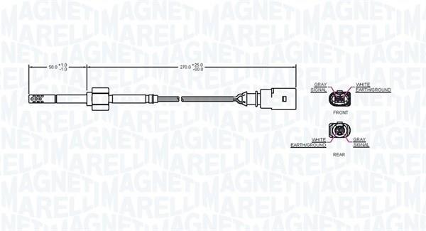 Palpeur, température des gaz MAGNETI MARELLI ref. 172000055010