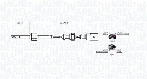 Palpeur, température des gaz MAGNETI MARELLI ref. 172000093010
