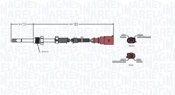 Sonda de temperatura a gás MAGNETI MARELLI ref. 172000215010