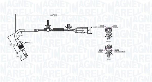 Sonda de temperatura a gás MAGNETI MARELLI ref. 172000221010