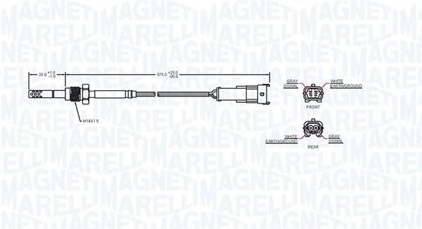 Sonda de temperatura a gás MAGNETI MARELLI ref. 172000223010