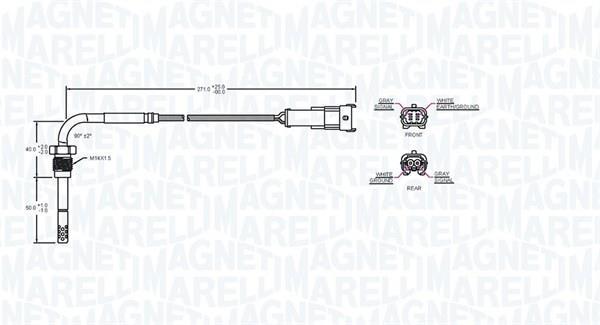 Sonda de temperatura a gás MAGNETI MARELLI ref. 172000227010