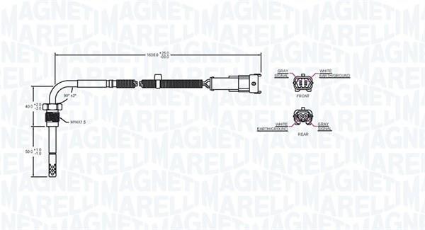 Sonda de temperatura a gás MAGNETI MARELLI ref. 172000245010