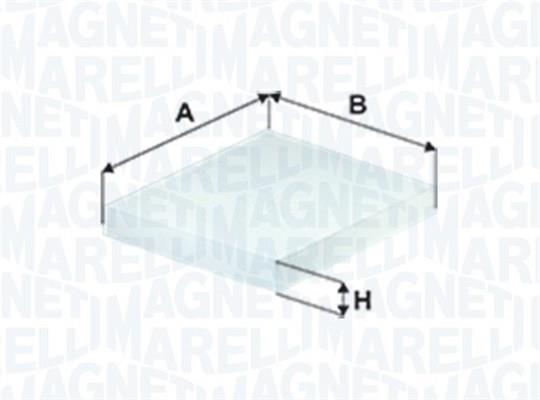 Filtro, aire habitáculo MAGNETI MARELLI ref. 350203061120