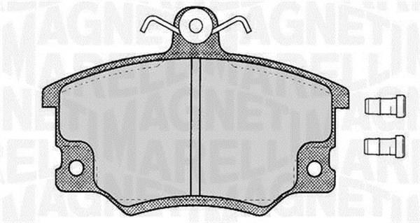 Jeu de 4 plaquettes de frein MAGNETI MARELLI ref. 363916060105