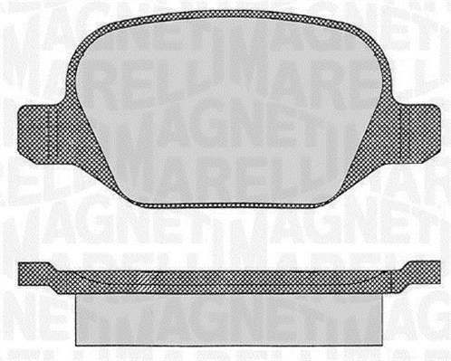 Jogo de 4 pastilhas de travão MAGNETI MARELLI ref. 363916060109