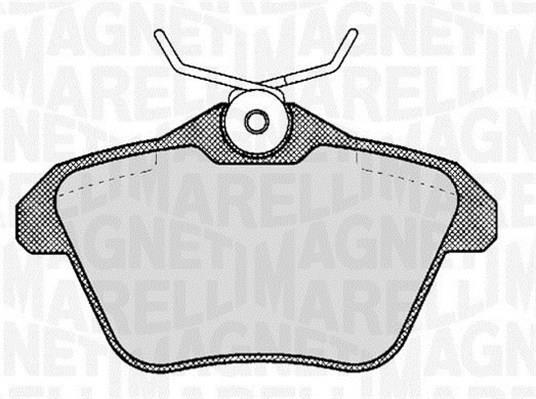 Jogo de 4 pastilhas de travão MAGNETI MARELLI ref. 363916060111