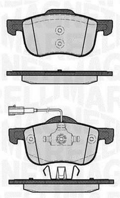 Jogo de 4 pastilhas de travão MAGNETI MARELLI ref. 363916060115