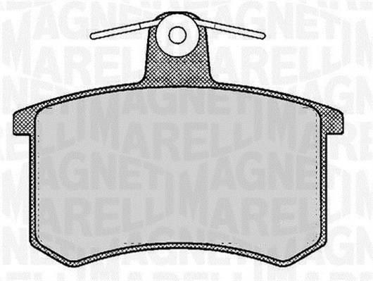 Jogo de 4 pastilhas de travão MAGNETI MARELLI ref. 363916060116