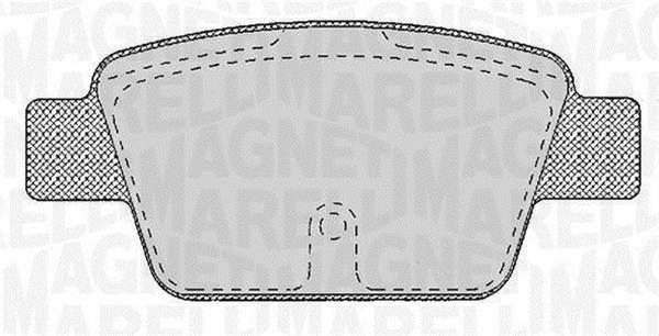 Jogo de 4 pastilhas de travão MAGNETI MARELLI ref. 363916060125