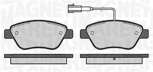 Jogo de 4 pastilhas de travão MAGNETI MARELLI ref. 363916060126