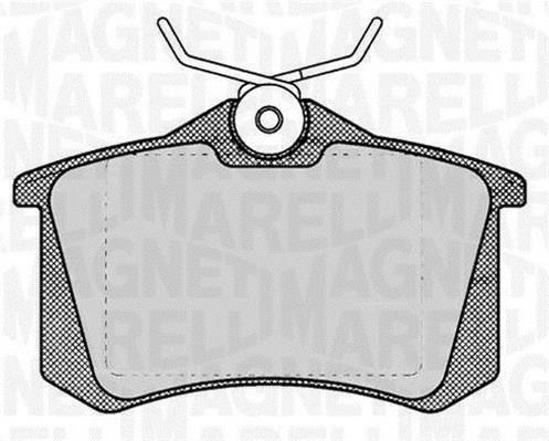 Jogo de 4 pastilhas de travão MAGNETI MARELLI ref. 363916060131