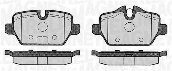 Jogo de 4 pastilhas de travão MAGNETI MARELLI ref. 363916060148