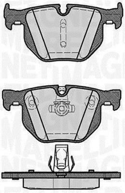Jogo de 4 pastilhas de travão MAGNETI MARELLI ref. 363916060161