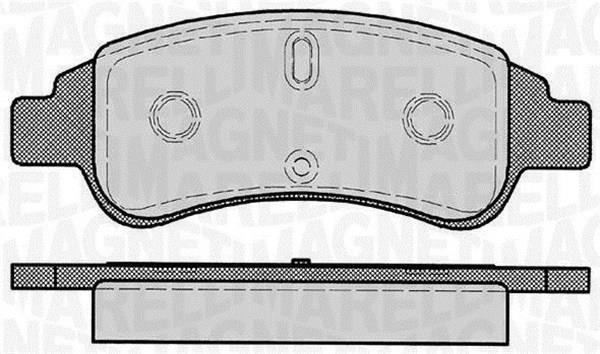 Jogo de 4 pastilhas de travão MAGNETI MARELLI ref. 363916060170