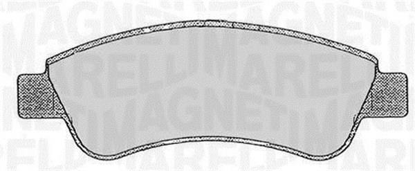 Jeu de 4 plaquettes de frein MAGNETI MARELLI ref. 363916060174