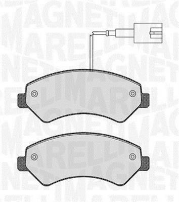 Jogo de 4 pastilhas de travão MAGNETI MARELLI ref. 363916060190